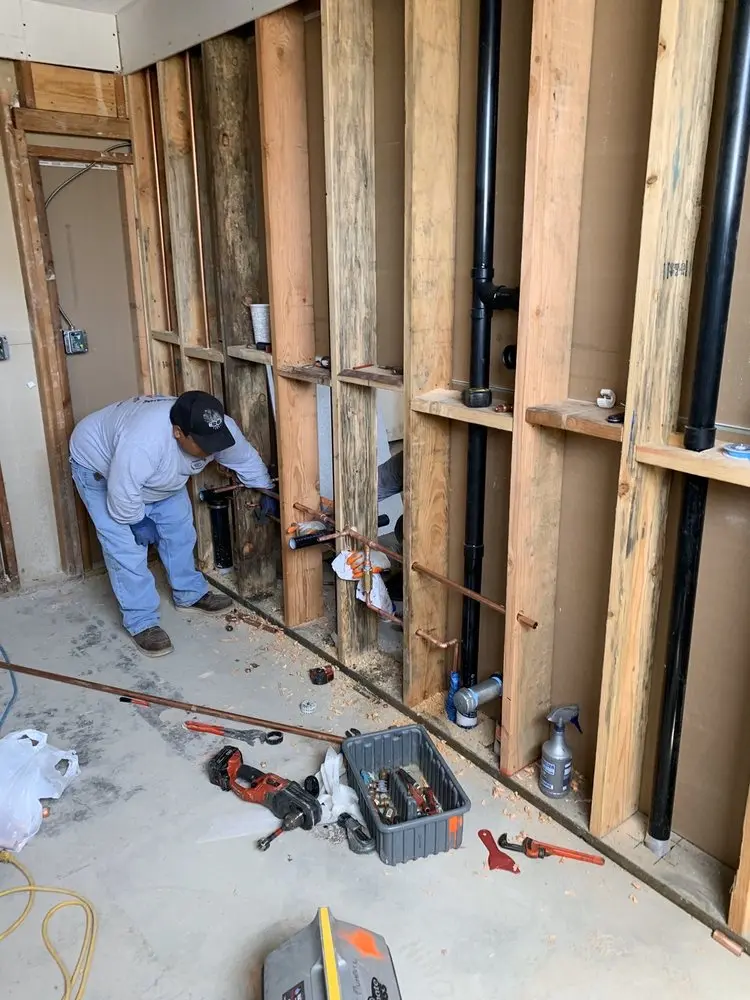 Commercial rough-in plumbing for Trenchless Sewer Repair in South Seaville